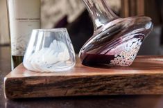 White Speckle J.R. Revolving Wine Decanter & Glasses 5 small