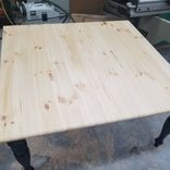 Farm House Kitchen Dining Room Table Rustic 2 small