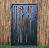 Decorative Steel Birch Forest Gate - Modern Garden Gate - Security Door 1 small