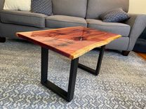Epoxy Resin Red Cedar Coffee Table 2 small