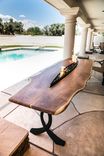 3x9ft Mesquite Live Edge Fire Pit Patio Table 2 small