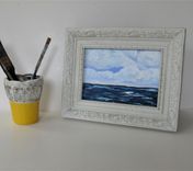 Brooke Baxter Howie Original Acrylic Seascape, 7" X 5" 3 small