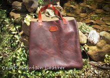 Bison Leather Tote With Or Without Custom Name Or Initials On The Front 4 small