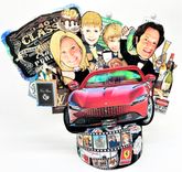 Funny Family Cake Topper, Happy Family Cake Topper, Anniversary Gifts 1 small