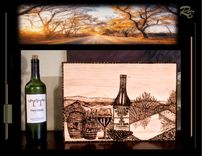 Wine Gift, Wine, Art, Gift, Decor, Wine Bottle, Wood Signs, Plaques, Custom, Wood Burned,Wall Art 1 small