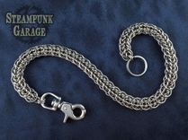 Niflheimr Wallet Chain - Stainless Steel - Handcut Rings 2 small