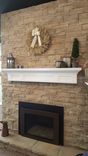 Fireplace Mantel Floating Painted Finish - Contemporary Cottage Ledge Shelf Bayside Style 4 small
