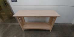 Karen' Unfinished Cherry Ethan Allen Style Hall Table 4 small
