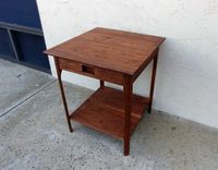 Roger's Mid-Century-Modern Nightstand In Walnut 4 small