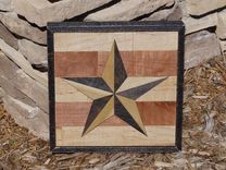 Wood Art ~~ Barn Star ~~ 2 small