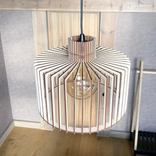 Modern Scandinavian Style Ceiling Mount Wood Pendant Lighting Lamp Shade 1 small