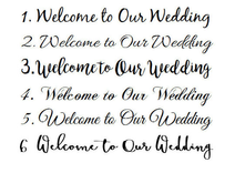 Welcome Wedding Sign. Wooden Beach Wedding Directional Sign. 5 small