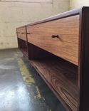 Mid Century Modern Style Bedside Table In Walnut 2 small