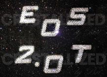 Crystallized Car Letters Numbers Period Dot Digits Genuine European Crystals - Any Color 3 small