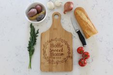 Personalized Paddle Cutting Board --Cb-Pad-Homereef 1 small