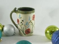 Set Of Two: Large Ceramic Handmade Mugs 1 small