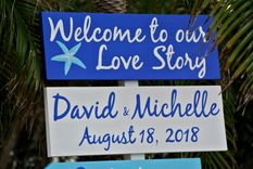 Welcome Wedding Sign. Happily Ever After Wood Sign 6 small