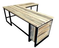 Beetle Kill Pine L-Shaped Desk 1 small