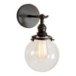 Gateway Ii Clear Globe Wall Sconce 1 small
