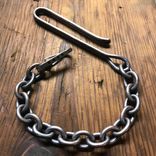 Custom Sterling Silver Wallet Chain With Deep Belt Hook 2 small