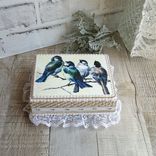 Jewelry Box Song Bird Jewelry Box Vintage Blue Bird Keepsake Box 6 small
