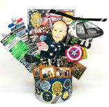 Police Officer Custom Birthday Cake Topper, Look Alike Police Cartoon Portrait 6 small