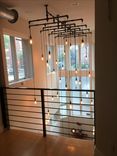 17 Light Ladder Styled Industrial Steel Pipe Chandelier 1 small