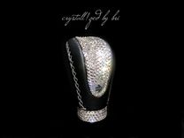 Momo Gear Shift Crystallized Bling Car Parts Genuine European Crystals Bedazzled 2 small