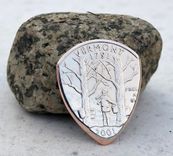 Custom State Quarter The Original Coin Guitar Picks® In Standard Or 90% Silver Proof 6 small