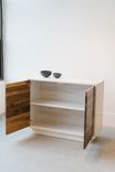 Stoage Cabinet - Bleached Oak And Walnut 2 small