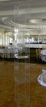 Full Acrylic Mechitza-Wall With Clear Pillars And White Divider Walls 3 small
