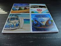 Vw Bus Beach Theme Ceramic Coasters 2 small