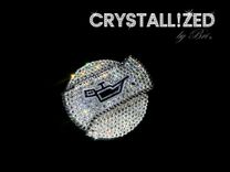 Oil Cap Crystallized Car Engine Bling Genuine European Crystals Bedazzled 1 small