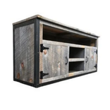 Rustic Industrial Barn Board / Reclaimed Wood Media Stand / Tv / Entertainment Stand 1 small