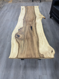 Rustic Coffee Table, Black Gum Coffee Table, Live Edge Coffee Table,  A Legs, Sawhorse 2 small