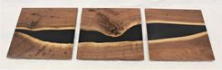 "Dark Waters" Walnut And Tinted Epoxy Wall Art 2 small
