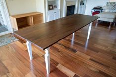 Walnut Dining Table With Farmhouse Legs 30 X 60 2 small