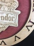 Gryffindor Hogwarts House From Harry Potter Laser Cut Stained Wood Clock 3 small