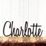 Personalized Metal Script Name Plaque 1 small