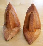 Sculpted Sailboat Bookends 2 small