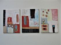 Set Of 3 Original Acrylic Paintings 2 small