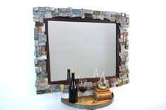 Wine Barrel Ring Mirror - Musa - Made From Retired California Wine Barrel Rings 5 small