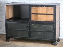 Bar Cart/Liquor Cabinet. Vintage Industrial. Urban/Modern Design. Reclaimed Wood. Rustic. Distressed 2 small