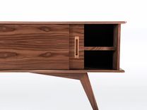 Modern Sideboard Buffet In Solid Walnut Wood "Montecito" 6 small