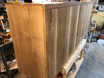 Quartered Oak Buffet With 4 Doors 4 small