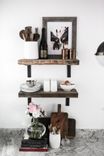Barn Wood Shelf Reclaimed Barn Wood With Industrial Metal L Brackets 1 small