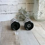 Whimsical Checks Large Hole Salt And Pepper Shaker Checkered Decor 3 small
