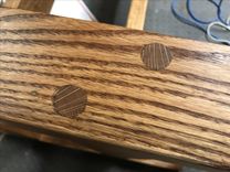 Solid Oak Trestle Table 5 small