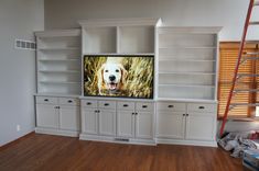 Solid Wood Entertainment Center 4 small