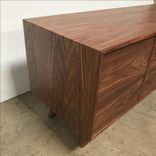 Custom Black Walnut Credenza With Waterfall Edge 2 small